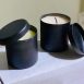 Handcrafted Black Steel Jar Scented Candles for Elegant Ambiance