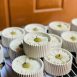 Daisy Flower Concrete Jar with lid Scented Candles