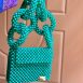 Green Ring Beaded Bag for Bold Style Statements