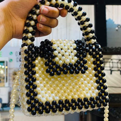 Pearl Beaded Bag for Timeless Sophistication Pearl Beaded Bag for Timeless Sophistication