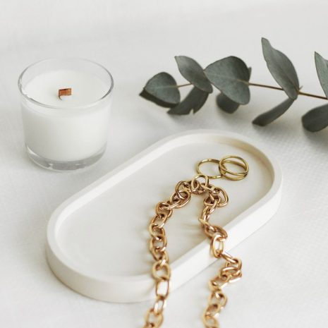 Minimalist Handmade Concrete Coaster Tray - Artistic Elegance Minimalist Handmade Concrete Coaster Tray - Artistic Elegance