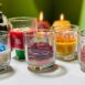 Floral Glass Scented Candles Alif