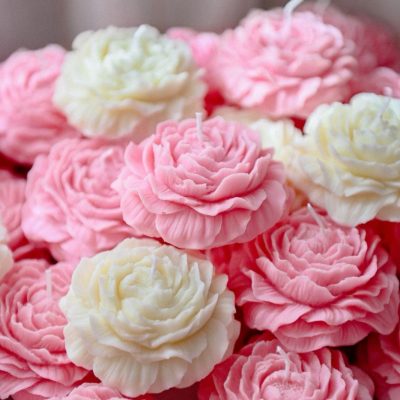 Handcrafted Peony Scented Candle
